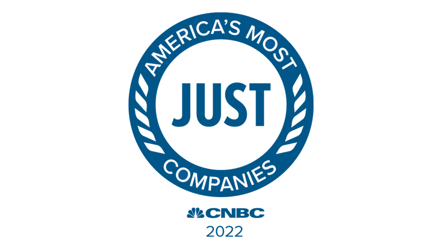 America's Most JUST Companies 2022 logo